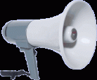 Megaphone with Australian Approved Alert and Warning Tones